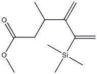 4-Pentenecarboxylic acid, 2-methyl-3-methylene-4-trimethylsilyl-, meth yl ester Structure