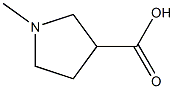 1-METHYLPYRROLIDINE-3-CARBOXYLICACID Structure