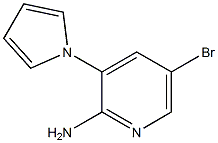 5-BROMO-3-(1H-PYRROL-1-YL)PYRIDIN-2-AMINE 구조식 이미지