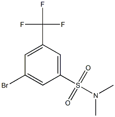 3-Bromo-N,N-dimethyl-5-(trifluoromethyl)benzenesulphonamide Structure