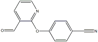 4-[(3-Formylpyridin-2-yl)oxy]benzonitrile 구조식 이미지