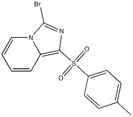 3-Bromo-1-[(4-methylphenyl)sulphonyl]imidazo[1,5-a]pyridine 구조식 이미지