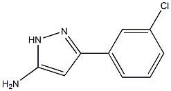 5-Amino-3-(3-chlorophenyl)-1H-pyrazole Structure