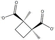 CIS-DIMETHYL-1,2-CYCLOBUTANE DICARBOXYLATE Structure