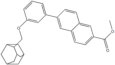 METHYL 6-[3-(1-ADAMANTANE)-4-METHOXYPHENYL]--2-NAPHTHOATE Structure