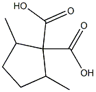 2,5-dimethyl-1,1-cyclo-pentanedicarboxylic acid 구조식 이미지