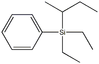 ethylphenyltriethyl silicane Structure