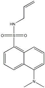 N-2-propenyl-(5-dimethylamino)-1-naphthalenesulfonamide Structure