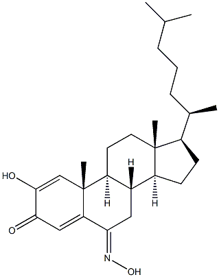 2-hydroxy-6-hydroxyiminocholesta-1,4-dien-3-one 구조식 이미지