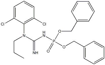 N-dibenzylphospho-N'-3-(2,6-dichlorophenyl)propylguanidine 구조식 이미지