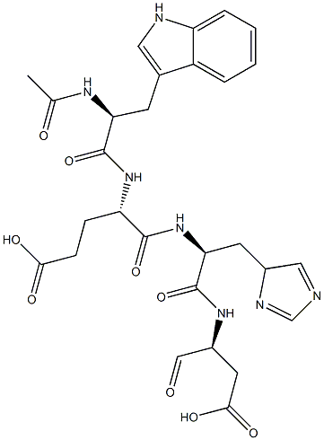 acetyl-tryptophyl-glutamyl-histidyl-aspartal Structure