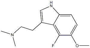 4-fluoro-5-methoxy-N,N-dimethyltryptamine 구조식 이미지