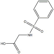 N-(phenylsulfonyl)glycine Structure