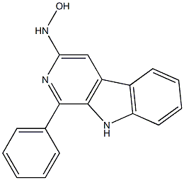 N-hydroxy-aminophenylnorharman 구조식 이미지