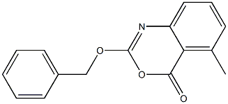 2-benzyloxy-5-methyl-4H-3,1-benzoxazin-4-one 구조식 이미지