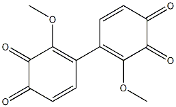 3,3'-dimethoxy-4,4'-biphenoquinone 구조식 이미지