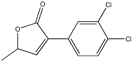 3-(3,4-dichlorophenyl)-5-methyl-2H,5H-furan-2-one 구조식 이미지