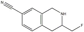 3-fluoromethyl-7-cyano-1,2,3,4-tetrahydroisoquinoline Structure