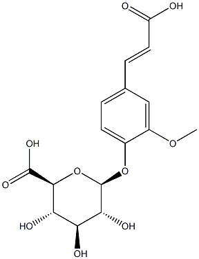 ferulic acid beta-glucuronide Structure