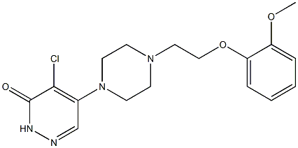 4-chloro-5-(4-(2-(2-methoxyphenoxy)ethyl)-1-piperazinyl)-3(2H)-pyridazinone Structure