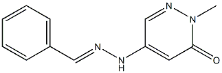 5-benzylidenehydrazino-2-methylpyridazin-3(2H)-one 구조식 이미지