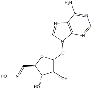 9-(ribo-pentodialdo-1,4-furanosyl)adenine oxime 구조식 이미지
