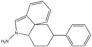 5-amino-2-phenyl-1,3,4,5-tetrahydrobenz(c,d)indole Structure