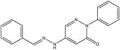 5-benzylidenehydrazino-2-phenylpyridazin-3(2H)-one Structure