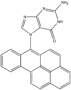 7-(benzo(a)pyren-6-yl)guanine 구조식 이미지