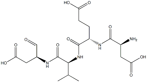 aspartyl-glutamyl-valyl-aspartal 구조식 이미지