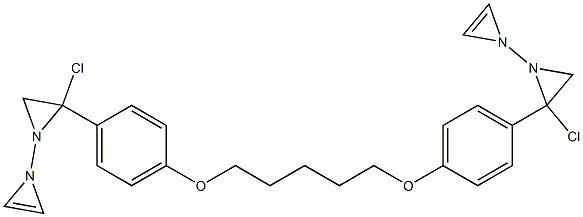 3,3'-(1,5-pentanediylbis(oxy-4,1-phenylene))bis(3-chloro-3H-diazirine) 구조식 이미지