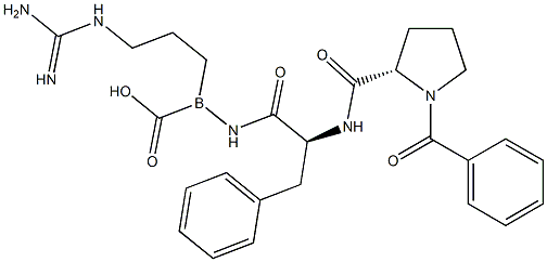 benzoyl-prolyl-phenylalanyl-boroarginine Structure
