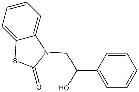 1-phenyl-2-(2--benzothiazolinon-3-yl)ethanol Structure