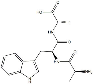 alanyl-tryptophyl-alanine 구조식 이미지