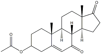 3-acetoxyandrost-5-ene-7,17-dione Structure