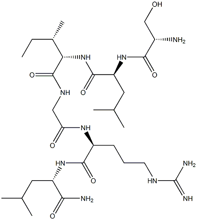 seryl-leucyl-isoleucyl-glycyl--arginyl-leucinamide 구조식 이미지