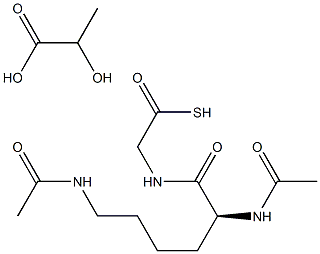 N,N'-diacetyllysylglycylthiol lactate Structure