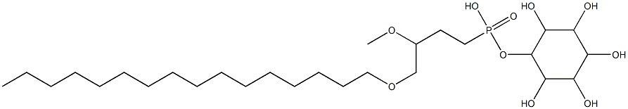 inositol 4-(hexadecyloxy)-3-methoxybutanephosphonate 구조식 이미지