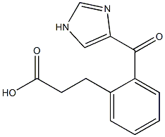 2-(4-imidazoyl)hydrocinnamic acid 구조식 이미지