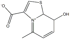 8-hydroxy-5-methyldihydrothiazolo(3,2-a)pyridinium-3-carboxylate 구조식 이미지