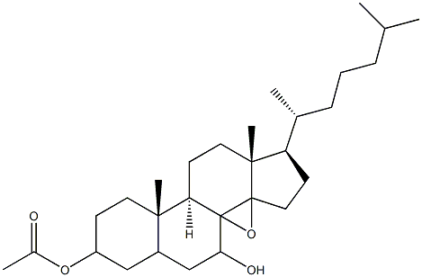3-acetoxy-8,14-epoxycholestan-7-ol Structure