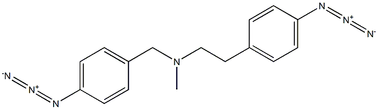 N-(4-azidobenzyl)-N-methyl-4-azidophenetylamine 구조식 이미지