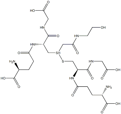 S-(N-(2-hydroxyethyl)carbamoylmethyl)glutathione Structure
