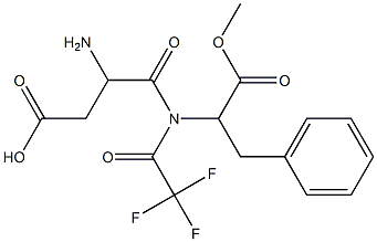 N-(trifluoroacetyl)aspartame 구조식 이미지