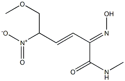 methyl-2-hydroxyimino-5-nitro-6-methoxy-3-hexeneamide 구조식 이미지