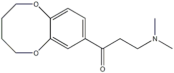 8-(3-dimethylaminopropionyl)-1,6-benzodioxocane 구조식 이미지