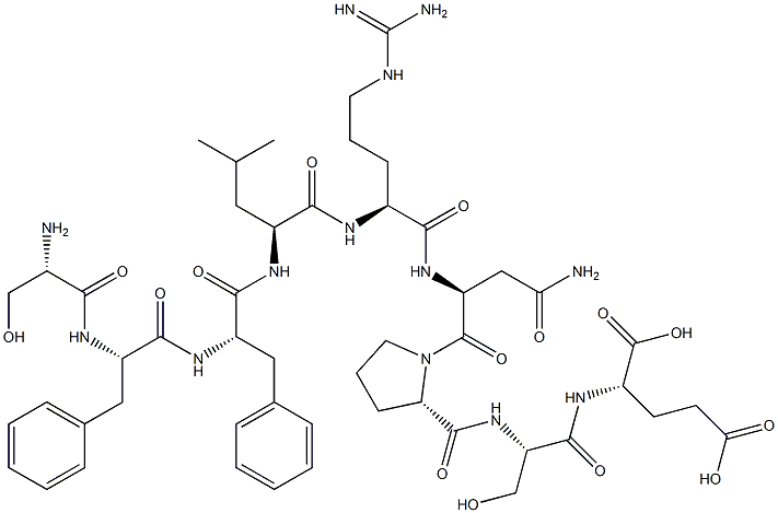 seryl-phenylalanyl-phenylalanyl--leucyl-arginyl-asparaginyl-prolyl-seryl-glutamic acid Structure