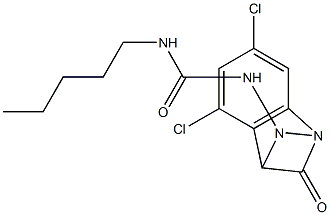 4,6-dichloro-3-((1-N-arylaminocarbonyl)-hydrazono)-1,3-dihydro-indole-2-one Structure