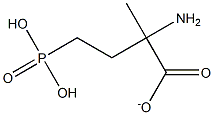 2-amino-2-methyl-4-phosphonobutyrate 구조식 이미지