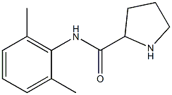 N-(2,6-dimethylphenyl)-2-pyrrolidinecarboxamide 구조식 이미지